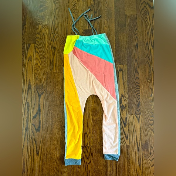 Miki Miette Girls Terry Jumpsuit in like new condition size 7 - Picture 2 of 3